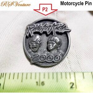 Buy one choose one FREE, Vintage 2000 Ride for Kids Motorcycle Pin
